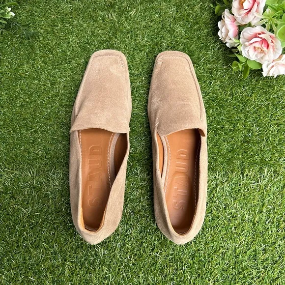 STAUD women Becks Square Toe Loafers - Dune$395 size 7.5 gently used