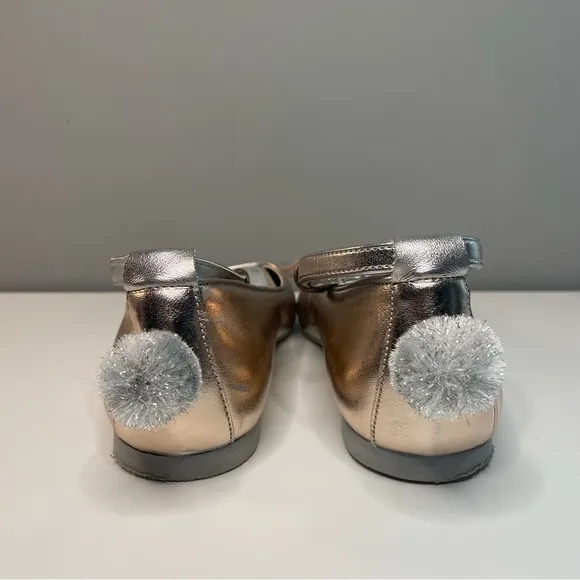 Stella McCartney Kids Bunny Rabbit Ballet Flats With Ankle Strap (EU 34/US 2.5)