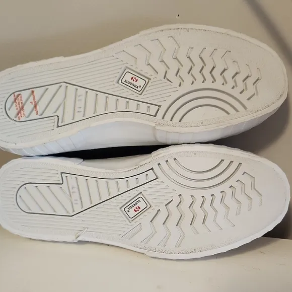 Steve Madden Black and White Platform Sneakers