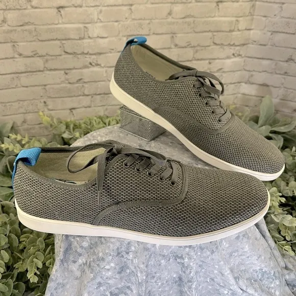 Steve Madden - “Fauster” Gray Woven Canvas Fashion Casual Sneakers Mens 13M🩶NWOT