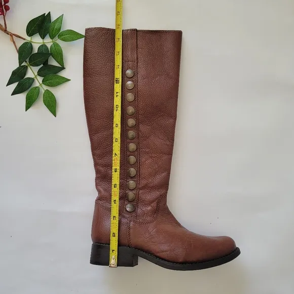 Steve Madden Genuine Leather Brown Knee High Women's Boots - Size 6