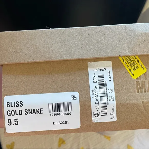 Steve Madden Gold Snake Bliss Fashion Sneakers