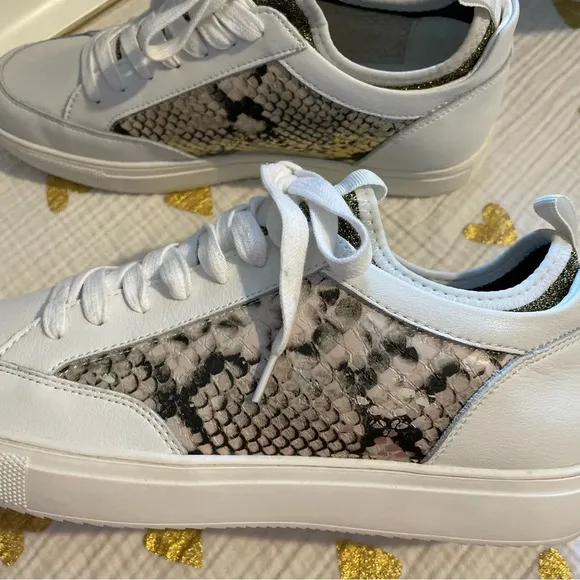 Steve Madden Gold Snake Bliss Fashion Sneakers