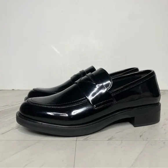 Steve Madden Lorenn Black Patent Loafer 9 1/2 M