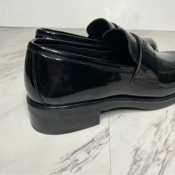 Steve Madden Lorenn Black Patent Loafer 9 1/2 M