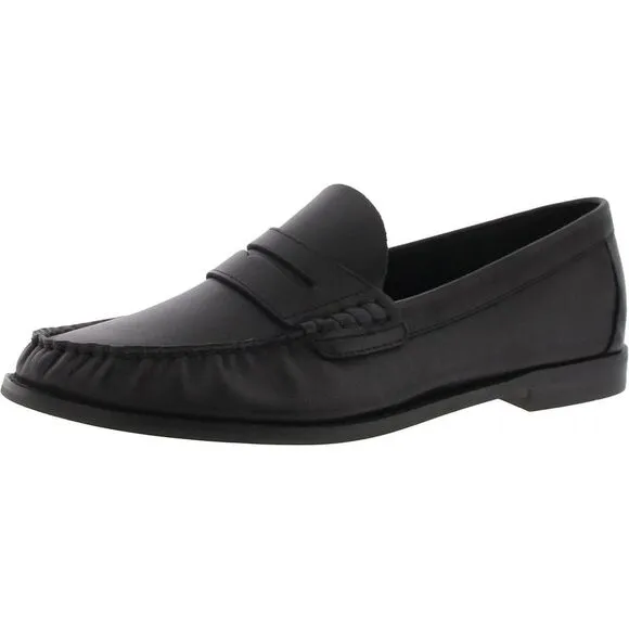 Steve Madden Mens KINGSTON Black Comfort Insole Leather Loafers New