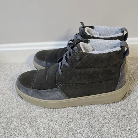 Stio Colter Mid Men's Boots, Size 9 Gray Weather-Resistant Oiled Suede