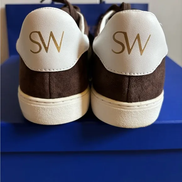 Stuart Weitzman Brown Suede Fashion Sneakers