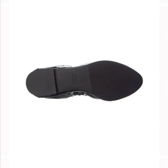 Stuart Weitzman Gabby scrunched patent leather ballet flats NWT