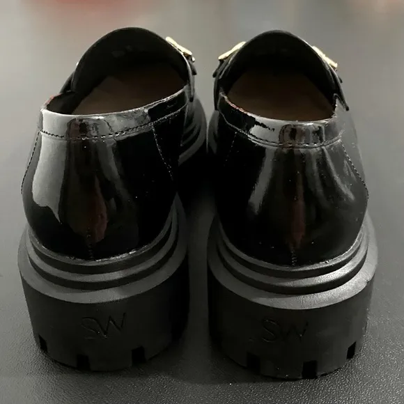 Stuart Weitzman Owen Platform Bit Loafers Lug Sole