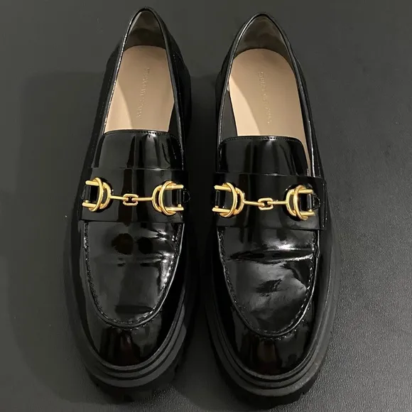 Stuart Weitzman Owen Platform Bit Loafers Lug Sole