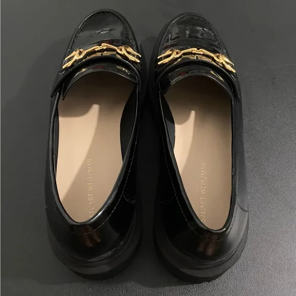 Stuart Weitzman Owen Platform Bit Loafers Lug Sole