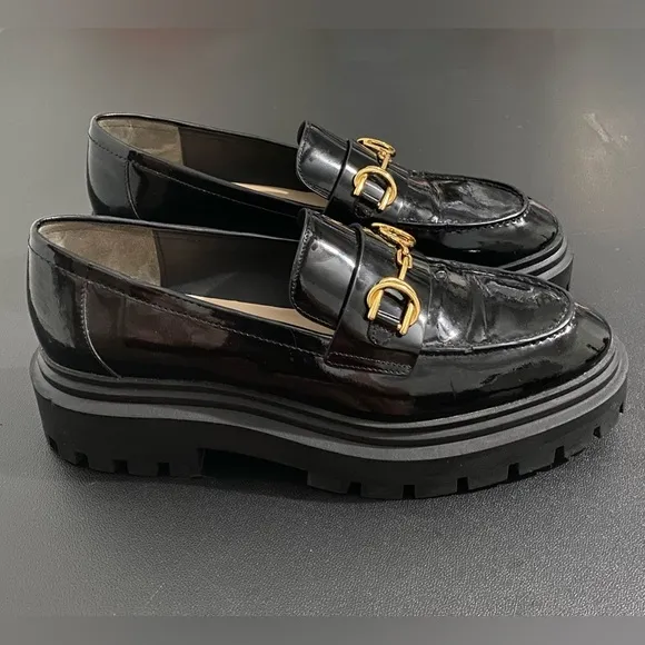 Stuart Weitzman Owen Platform Bit Loafers Lug Sole