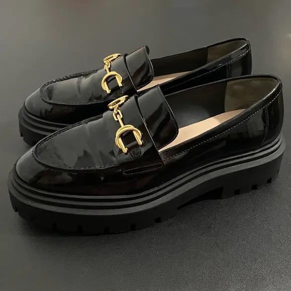 Stuart Weitzman Owen Platform Bit Loafers Lug Sole