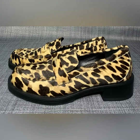 Stuart Weitzman Palmer Leopard Print Classic Loafers