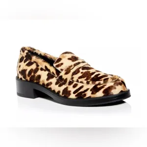 Stuart Weitzman Palmer Leopard Print Classic Loafers