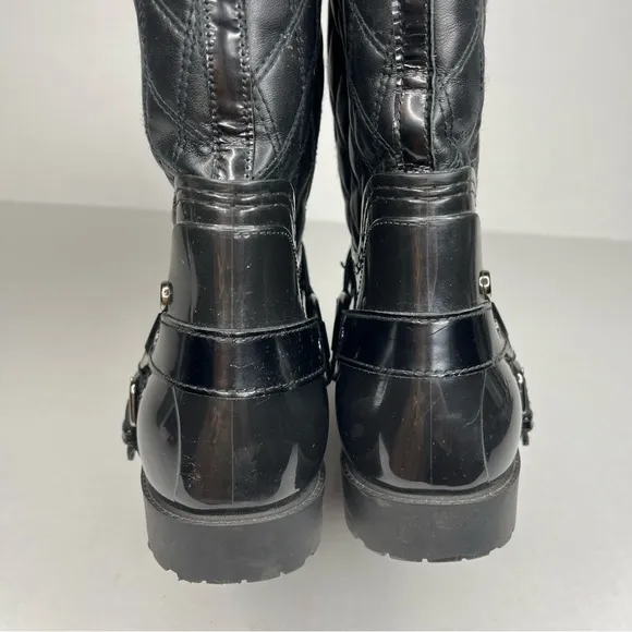 Stuart Weitzman Stirrup Quilted Rain Boots