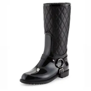 Stuart Weitzman Stirrup Quilted Rain Boots