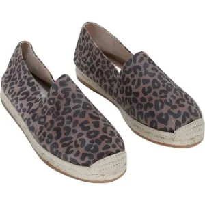 Stuart Weitzman Women's Leopard Espadrille Flats Brown Tan Size 6.5
