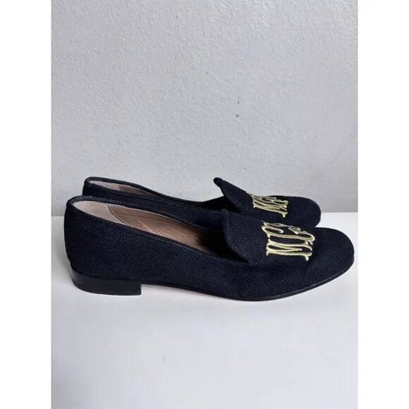 Stubbs &amp; Wootton  Loafer Womens 10 Embroidered Needlepoint Slipper Shoe $575