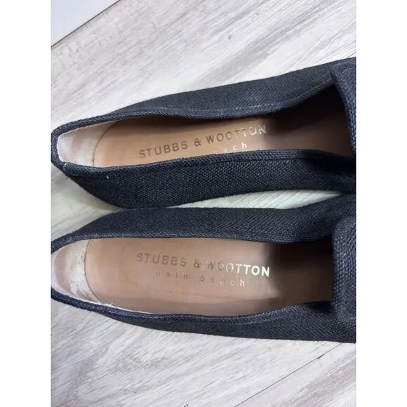 Stubbs &amp; Wootton  Loafer Womens 10 Embroidered Needlepoint Slipper Shoe $575