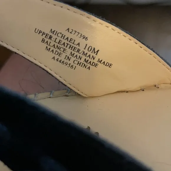 Suede Espadrilles w/ Coin Detail Michaela Black