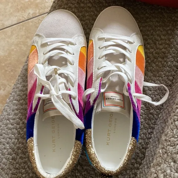 Summer statement in a bright snazzy sneakers by Kurt Geiger!