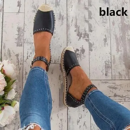 Summer Style Sandals Pu Flat Espadrilles Sandals
