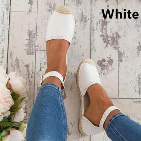 Summer Style Sandals Pu Flat Espadrilles Sandals