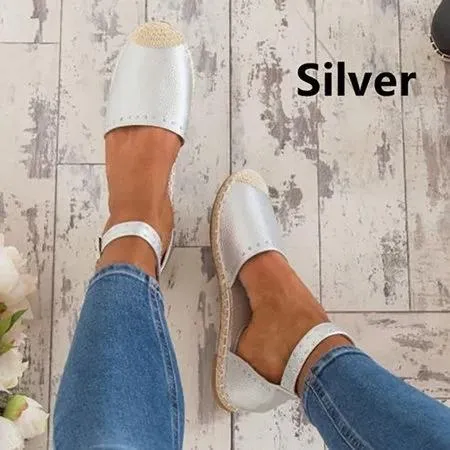 Summer Style Sandals Pu Flat Espadrilles Sandals