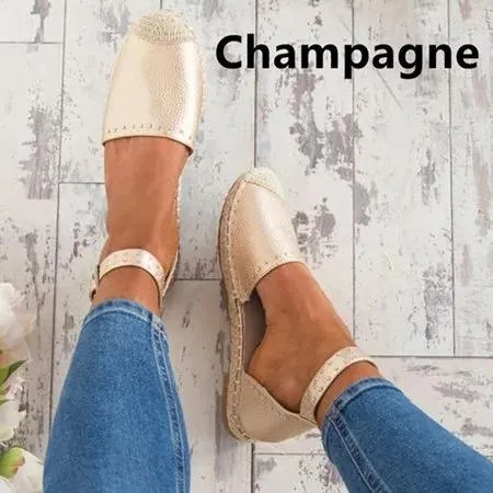 Summer Style Sandals Pu Flat Espadrilles Sandals