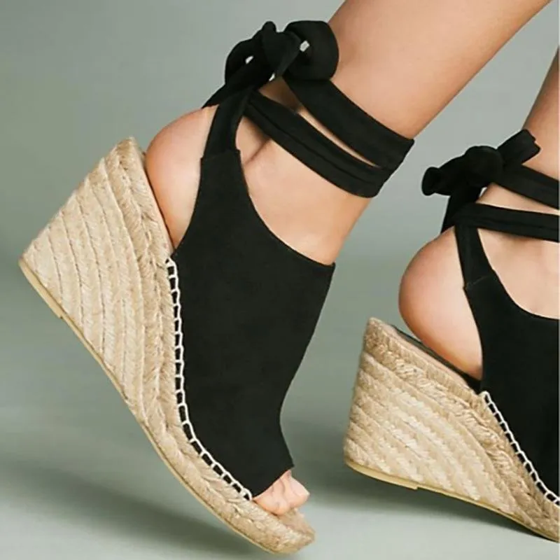 Summer Style Sandals Pu Flat Espadrilles Sandals