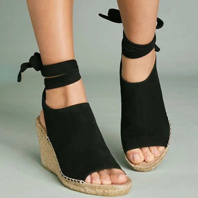 Summer Style Sandals Pu Flat Espadrilles Sandals