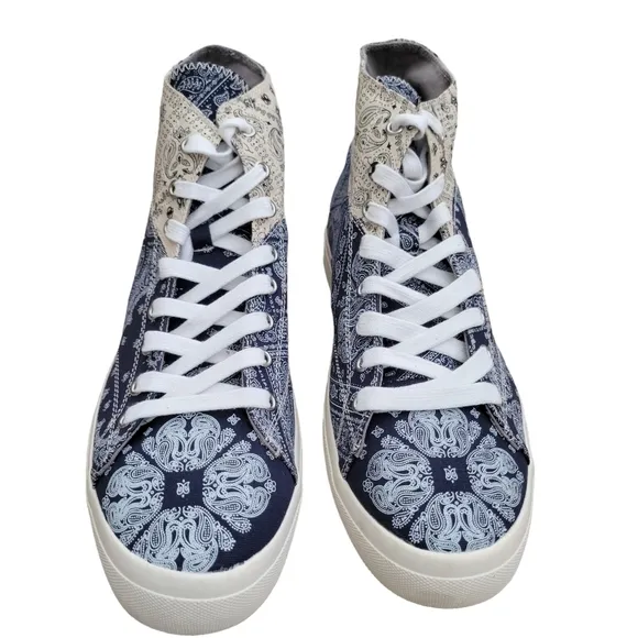 Sun Stone Mesa Bandana Print High-Top Sneakers Men's. Size 11M  New Without Box