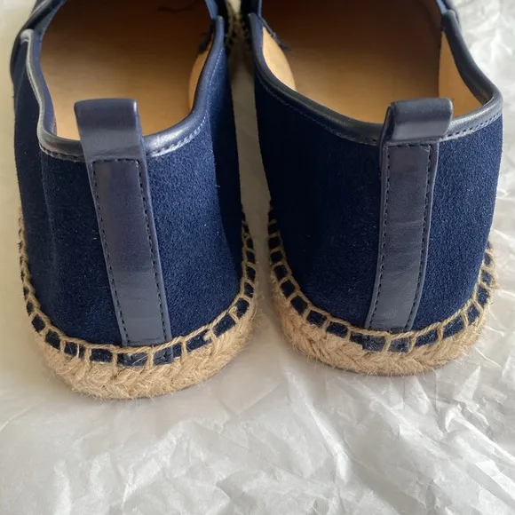Talbots Indigo Blue Espadrilles Flats Size 9.5 NWOT