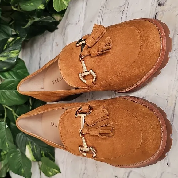 Talbots NWOT Cassidy Suede Tassel Loafers 8.5
