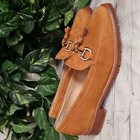 Talbots NWOT Cassidy Suede Tassel Loafers 8.5