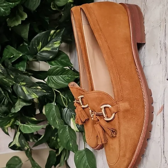 Talbots NWOT Cassidy Suede Tassel Loafers 8.5