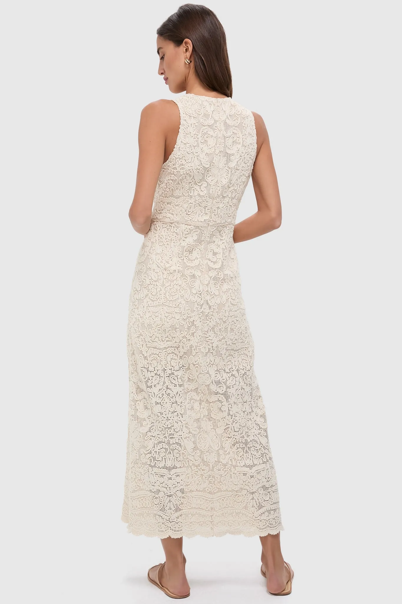 Tan Lace Leilana Dress