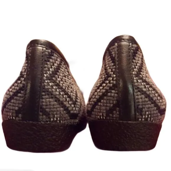 TAOS Geo Weave Fabric Strap-over MARY JANE Flats size 6