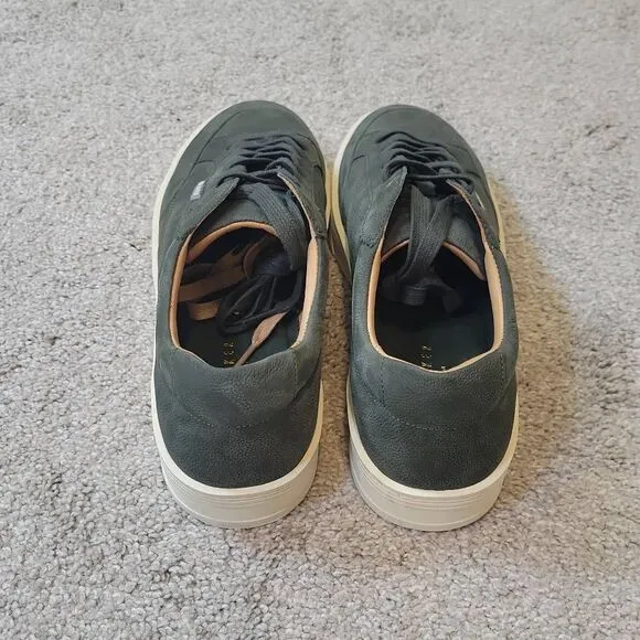 Ted Baker Men's Hampstead Lace Up Nubuck Sneakers Olive Size 12