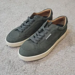 Ted Baker Men's Hampstead Lace Up Nubuck Sneakers Olive Size 12