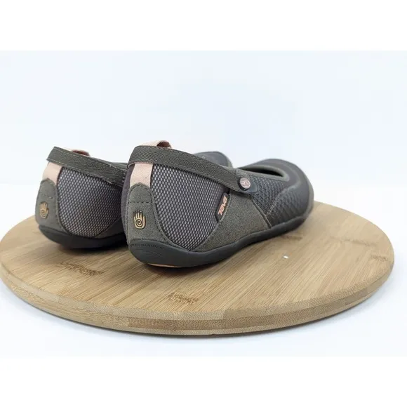 Teva Flats Slip On Size 9.5 Brown Mary Jane Shoes Niyama Ballet
