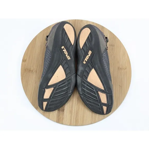 Teva Flats Slip On Size 9.5 Brown Mary Jane Shoes Niyama Ballet
