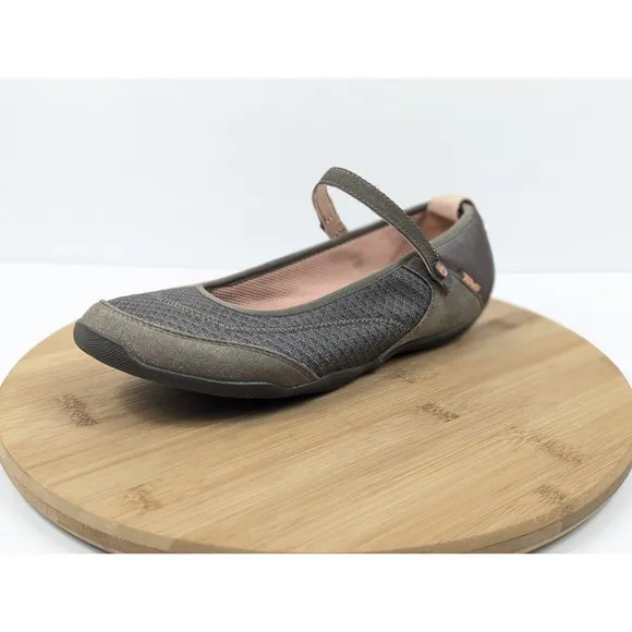 Teva Flats Slip On Size 9.5 Brown Mary Jane Shoes Niyama Ballet