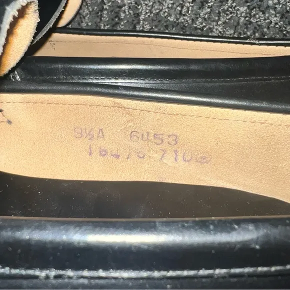 The Bristol Shoe Black Leather Penny Loafers Size 9.5 Women’s Narrow