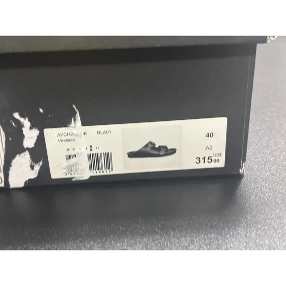 The Kooples NEW Slides Sandals Buckle Accents Black FR 40/U9