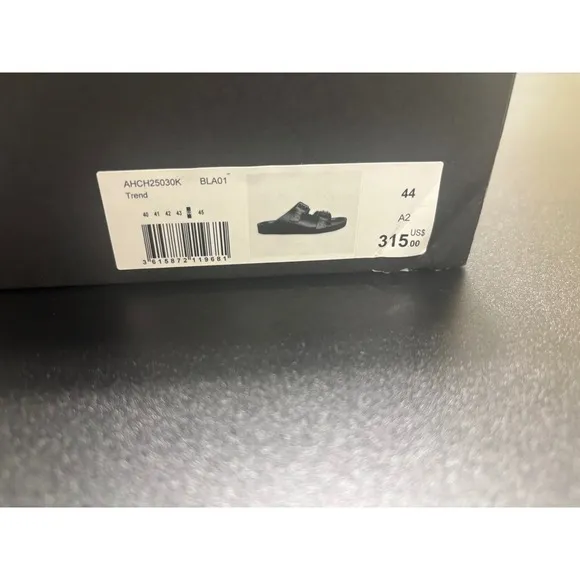 The Kooples NEW Slides Sandals Buckle Accents Black FR 44/U10