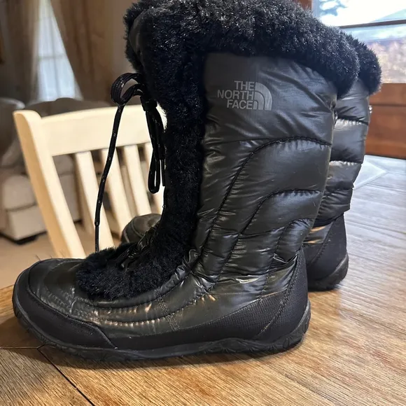 The North Face‎ Boots, black winter Fur Lined Weatherproof Women 6.5 Ortholite