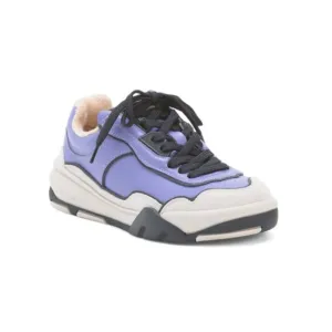 THEORY Lilac Made In Italy Leather 205 Sneakers